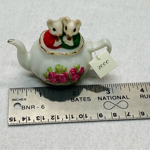 Hallmark Keepsake Mother Daughter Mice Teapot Ornament 3 inch Christmas Holiday - Picture 11 of 13